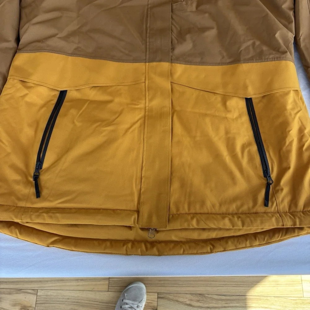 Boulder Gear Mens Incline Insulated Ski Jacket XL Brown Mustard